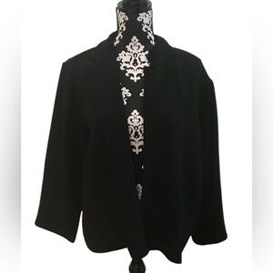 Eileen Fisher Black Open Blazer